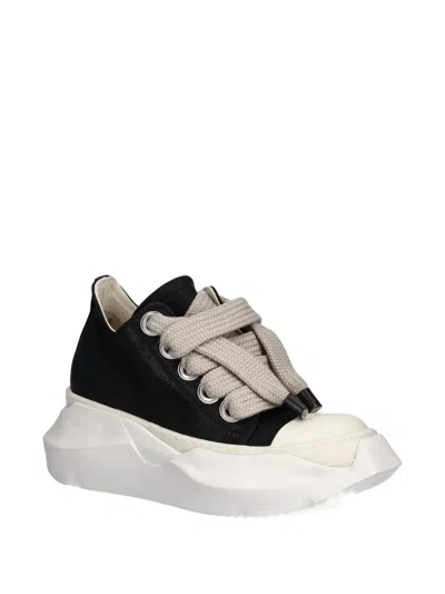 Rick Owens Drkshdw Jumbolace Abstract Low-top Platform Sneakers In Black