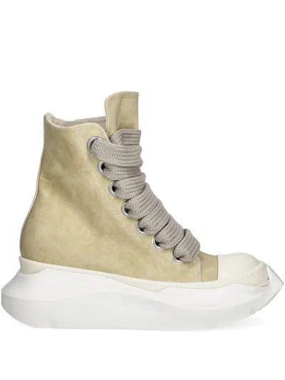 Rick Owens Drkshdw Jumbolace Abstract Platform Sneakers In Neutral