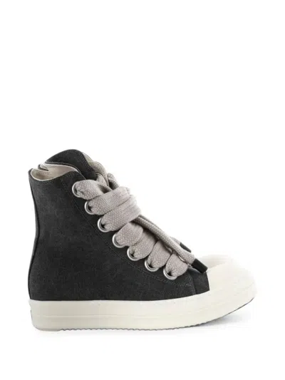 Rick Owens Drkshdw Round-toe High-top Casual Shoes In Black