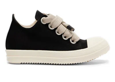 Pre-owned Rick Owens Drkshdw Jumbolace Low Sneakers (women's)in Black/milk In Multi