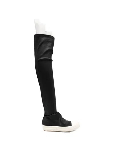 Rick Owens Drkshdw Drkshdw By Rick Owens Woman Boot Black Size 8 Textile Fibers