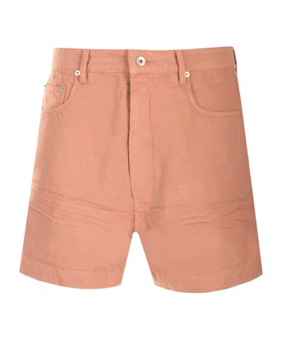 Rick Owens Drkshdw Knee-length Shorts In Orange