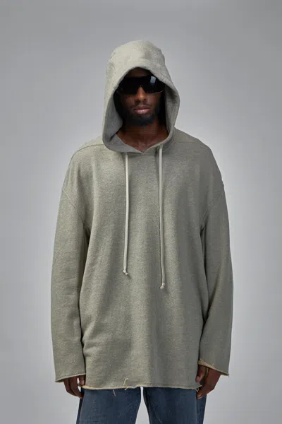 Rick Owens Drkshdw Knit Sweatshirt Peter Hoodie In Gray