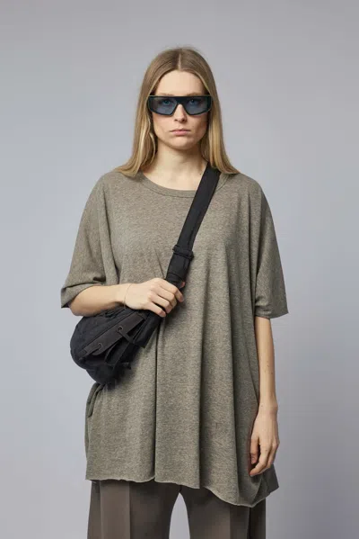 Rick Owens Drkshdw Knit T-shirt - Minerva T In Gray