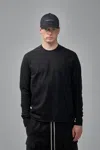 Rick Owens Drkshdw Knit T-shirt Crewneck Sweat In Black