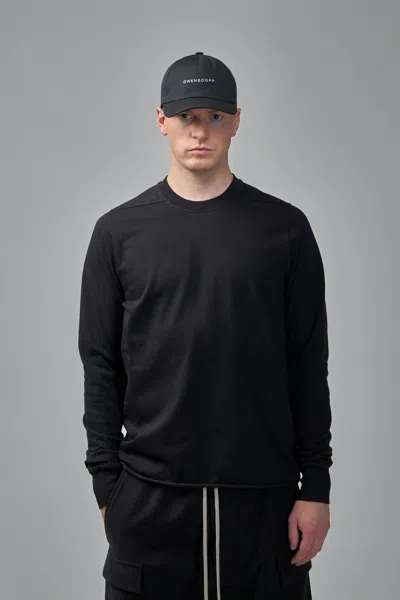 Rick Owens Drkshdw Knit T-shirt Crewneck Sweat In Black