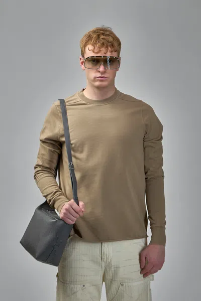 Rick Owens Drkshdw Knit T-shirt Crewneck Sweat In Green
