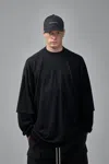 Rick Owens Drkshdw Knit T-shirt Tommy Hustler Sweat In Black