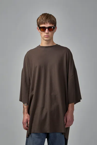 Rick Owens Drkshdw Knit T-shirt Tommy T In Brown