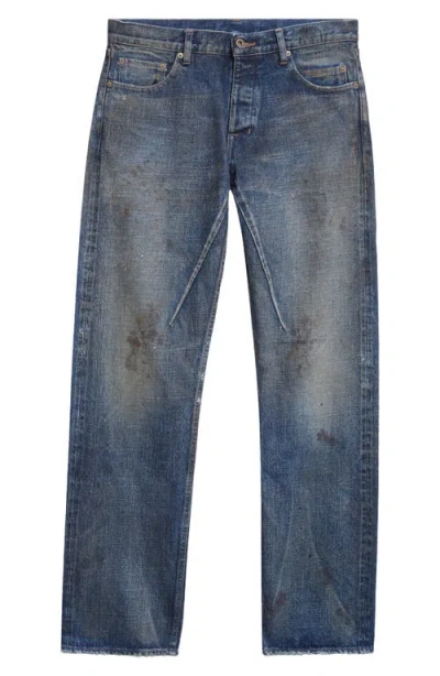 Rick Owens Drkshdw Kurdt Distress Jeans In Blue