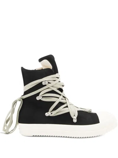 Rick Owens Drkshdw Lace-up Hi-top Sneakers In Black