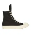 Rick Owens Drkshdw Drkshdw By Rick Owens Hollywood High Top Sneakers Black And Milk In Black