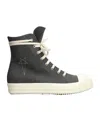 Rick Owens Drkshdw Lace-up Zip-fastening Sneakers In Black