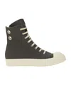 Rick Owens Drkshdw Drkshdw By Rick Owens High-top Cotton Sneakers In Black