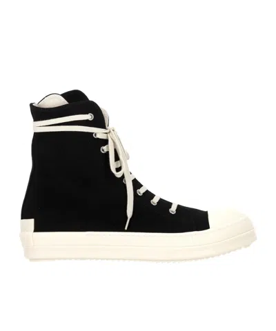 Rick Owens Drkshdw Lace-up High-top Sneakers In Black