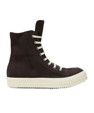 Rick Owens Drkshdw Lace-up High-top Sneakers In Black