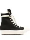 Rick Owens Drkshdw Drkshdw By Rick Owens Hollywood High Top Sneakers Black And Milk In Black