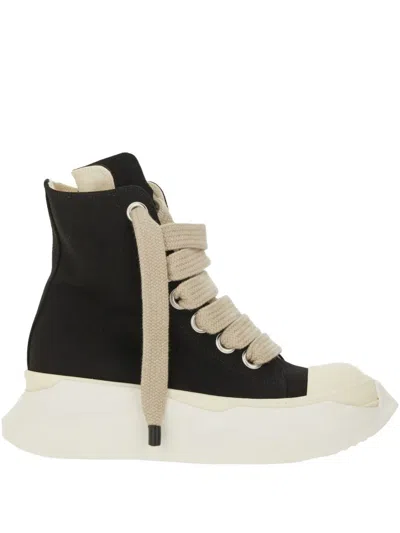 Rick Owens Drkshdw High-top Sneakers With Chunky Sole And Laces In Black