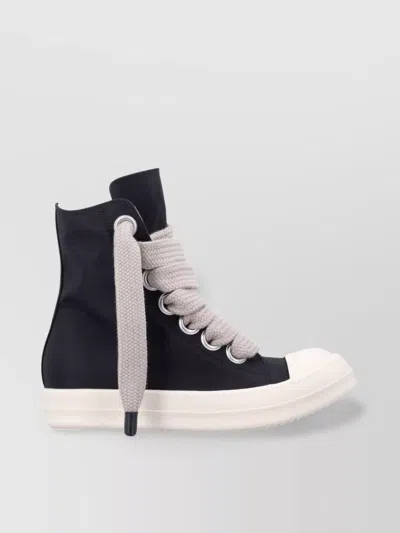 Rick Owens Drkshdw Lace-up High-top Sneakers Featuring Metal Eyelets