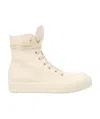Rick Owens Drkshdw Lace-up High Top Sneakers In White
