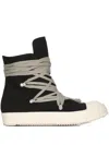 Rick Owens Drkshdw Lace-up High-top Trainers In Black
