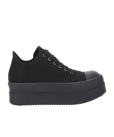 Rick Owens Drkshdw Lace-up Low-cut Casual Shoes In Black