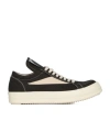 Rick Owens Drkshdw Lace-up Low-cut Sneakers In Black
