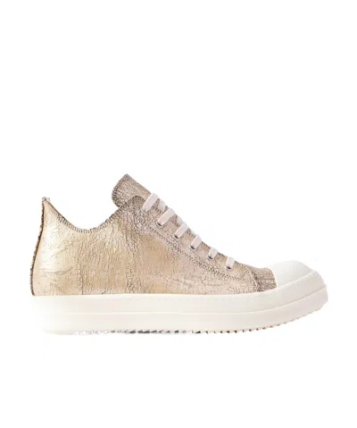 Rick Owens Drkshdw Lace-up Low-top Casual Shoes In Nude