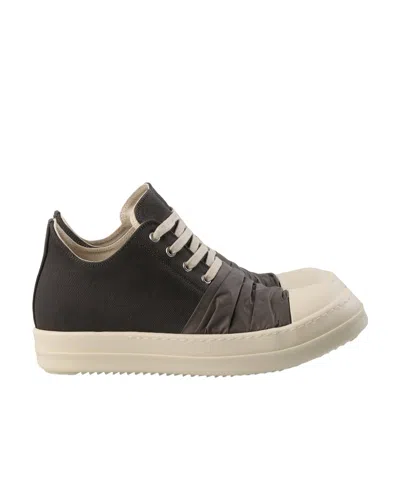 Rick Owens Drkshdw Lace-up Low-top Sneakers In Nude
