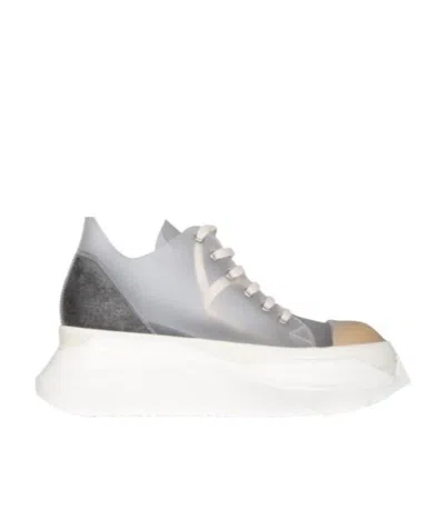 Rick Owens Drkshdw Lace-up Oversize-sole Sneakers In White