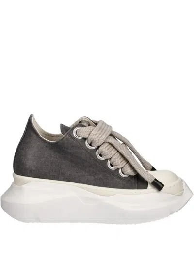 Rick Owens Drkshdw Lace-up Platform Low-top Sneakers In Brown