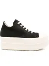 Rick Owens Drkshdw Lace-up Sneakers In Black