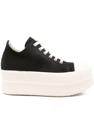 Rick Owens Drkshdw Lace-up Sneakers In Black