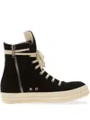 Rick Owens Drkshdw Lace-up Zip-fastening Sneakers In Black