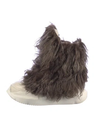 Pre-owned Rick Owens Drkshdw Lace-up Boots In Brown