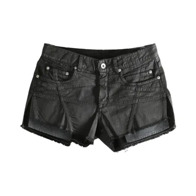 Pre-owned Rick Owens Drkshdw Lana Denim Cut Off Shorts 'black' | Women's Size 26