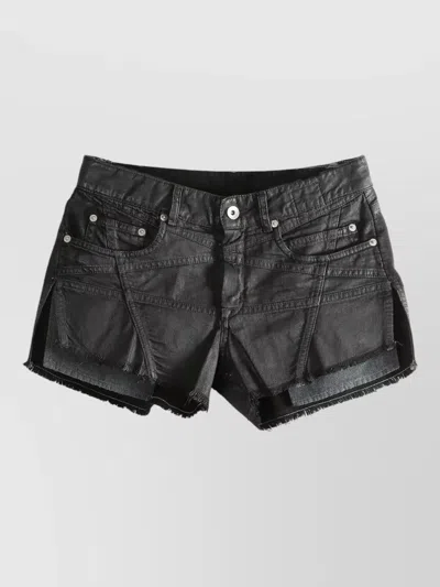 Rick Owens Drkshdw Lana Shorts Belt Loop Six Pocket In Black