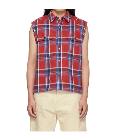 Rick Owens Drkshdw Lapel Sleeveless Shirt