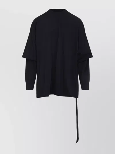 RICK OWENS DRKSHDW LAYERED COTTON JERSEY SWEATSHIRT