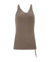 Rick Owens Drkshdw Drkshdw By Rick Owens Woman Tank Top Khaki Size L Cotton In Brown