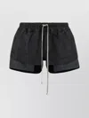 Rick Owens Drkshdw Layered Design Shorts Side Slits In Black