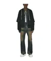 Rick Owens Drkshdw Layered Hooded Jacket In Black