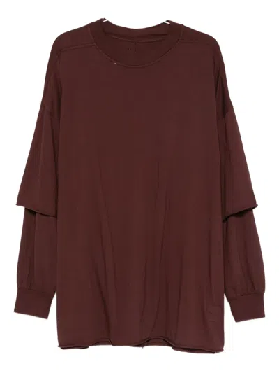 RICK OWENS DRKSHDW LAYERED LONG-SLEEVED T-SHIRT