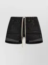 Rick Owens Drkshdw Layered Waistband Shorts Side Pockets