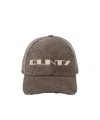 Rick Owens Drkshdw Embroidered Six-panel Baseball Cap With Curved Brim In Brown