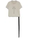 Rick Owens Drkshdw "small Level T" Cropped T-shirt In Grey
