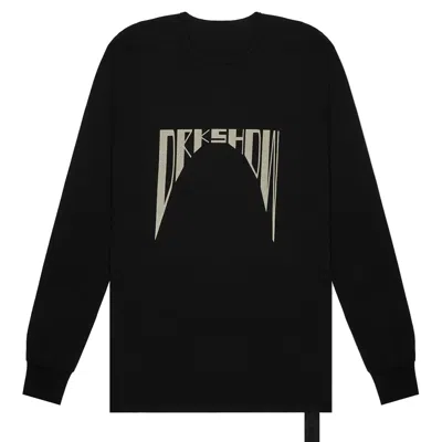 Rick Owens Drkshdw Level Long Sleeve T-shirt In Black