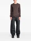 Rick Owens Drkshdw Level Longsleeve T-shirt In Brown