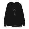 Rick Owens Drkshdw Level Ls Black/milk T-shirt In Black