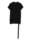 Rick Owens Drkshdw Level Organic Cotton T-shirt In Black